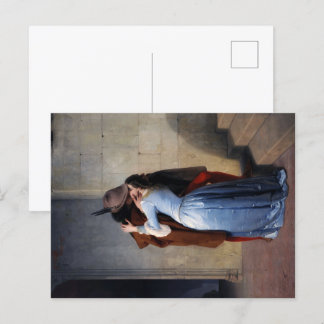 Postal Un momento robado: Un beso a través de los siglos