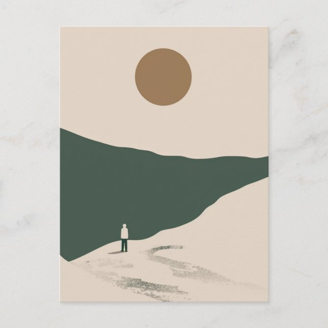 Postal Un mundo boho (Anverso)