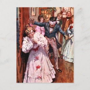 Postal Un Navidad Carol: Esconde y busca