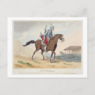 Postal Un Noble Tcherkesse, grabado por el artista, publi