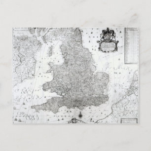 Postal Un nuevo mapa del Reino de Inglaterra