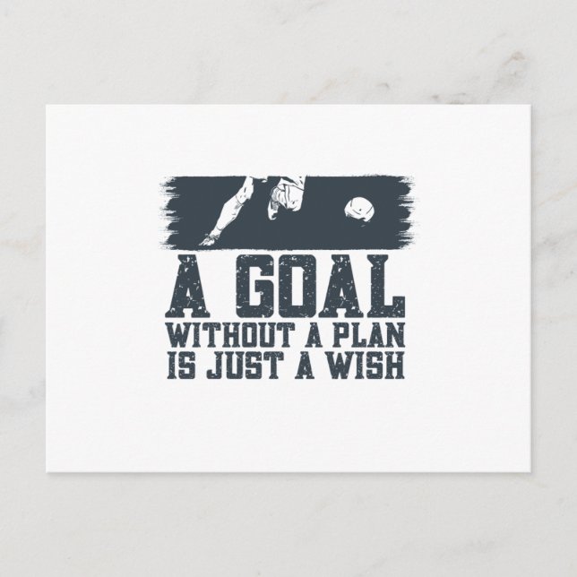 Postal Un Objetivo Sin Un Plan Es Un Deseo (Anverso)