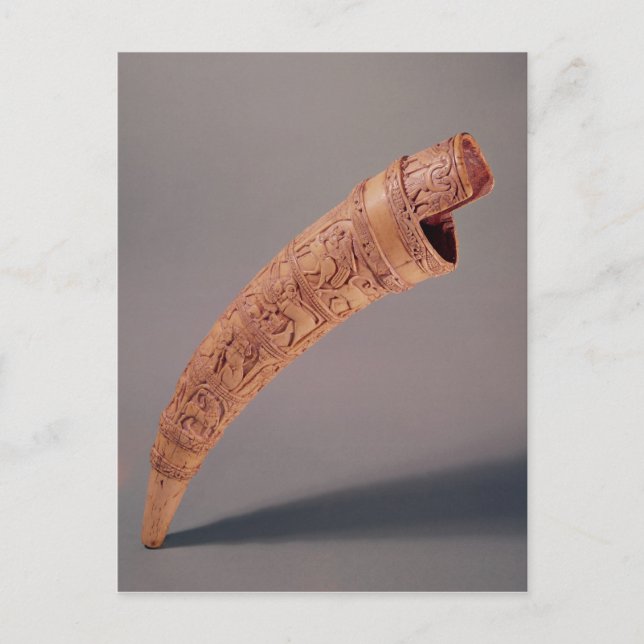 Postal Un olifante, del tesoro de San Sernín (Anverso)