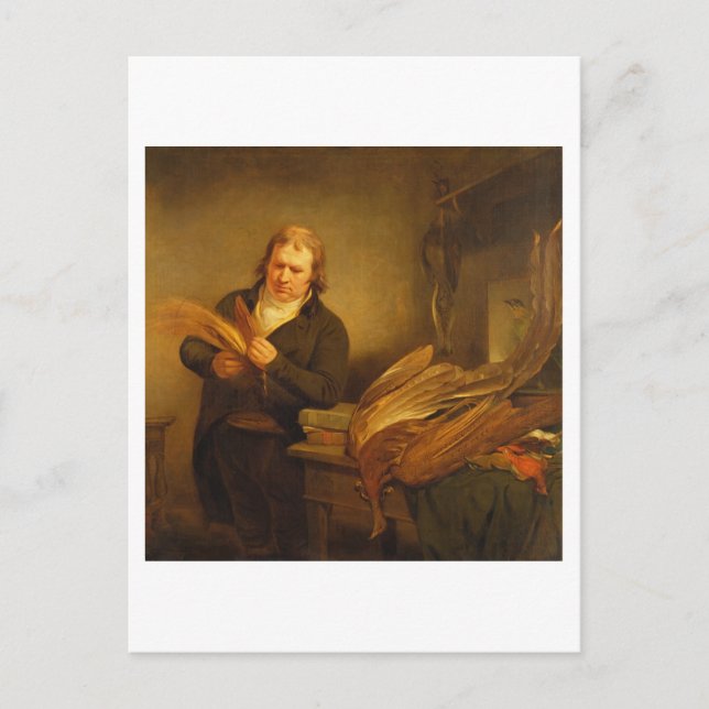 Postal Un ornitólogo, probablemente Sr. Thomson, Animal y (Anverso)