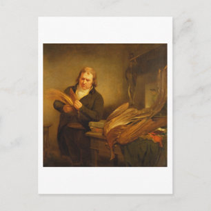 Postal Un ornitólogo, probablemente Sr. Thomson, Animal y