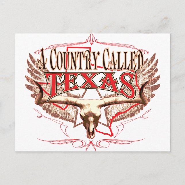 Postal Un país llamado Texas (Anverso)
