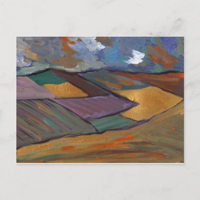 POSTAL UN PAISAJE DE ORO (Anverso)