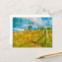 Postal Un paisaje mágico pastoral