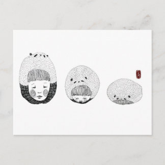 Postal Un Panda Aburrido