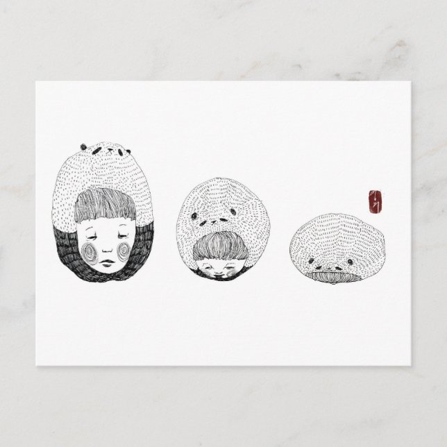 Postal Un Panda Aburrido (Anverso)