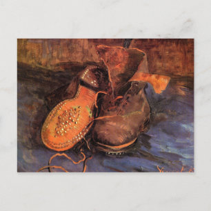 Postal Un par de zapatos por Vincent van Gogh