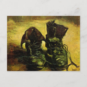 Postal Un par de zapatos por Vincent van Gogh