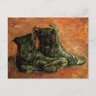 Postal Un par de zapatos por Vincent van Gogh