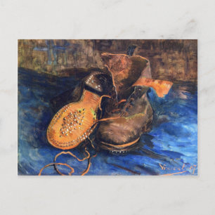 Postal Un par de zapatos por Vincent van Gogh 1887