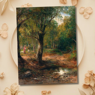Postal Un paseo por el bosque - Emil Barbarini