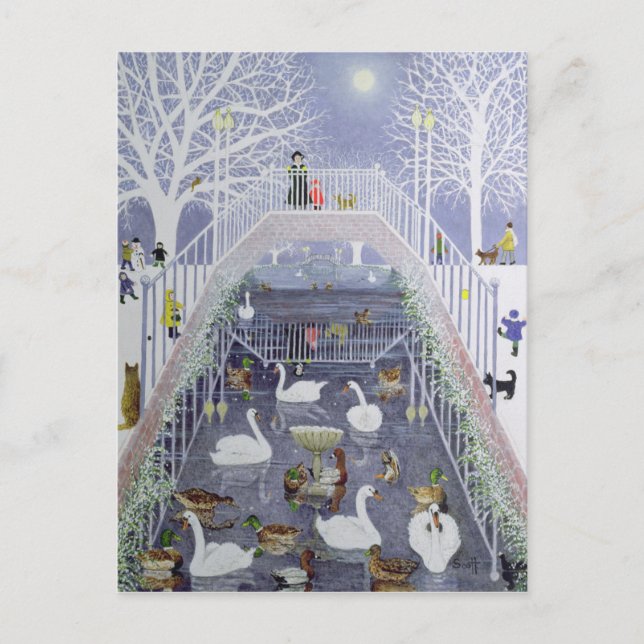 Postal Un paseo por el parque (Anverso)