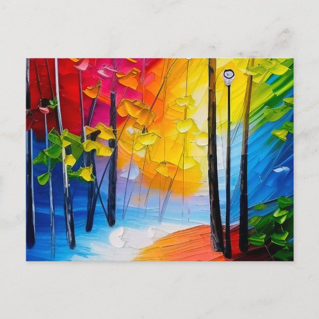 Postal Un Paseo Por El Parque (Anverso)