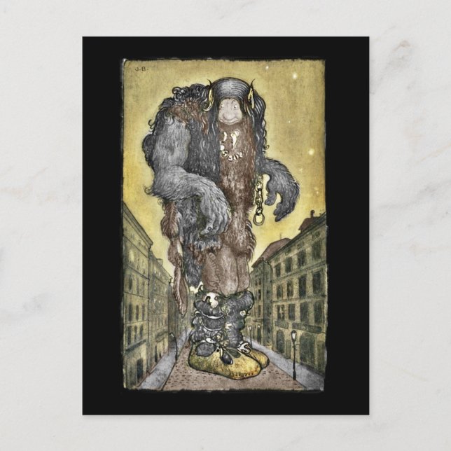 Postal Un paseo por la ciudad (Anverso)