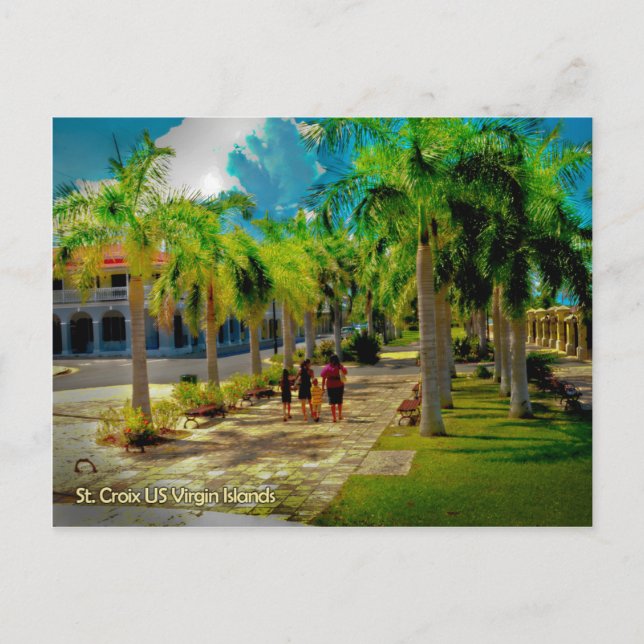 Postal Un paseo por las Islas Vírgenes Frederiksted (Anverso)