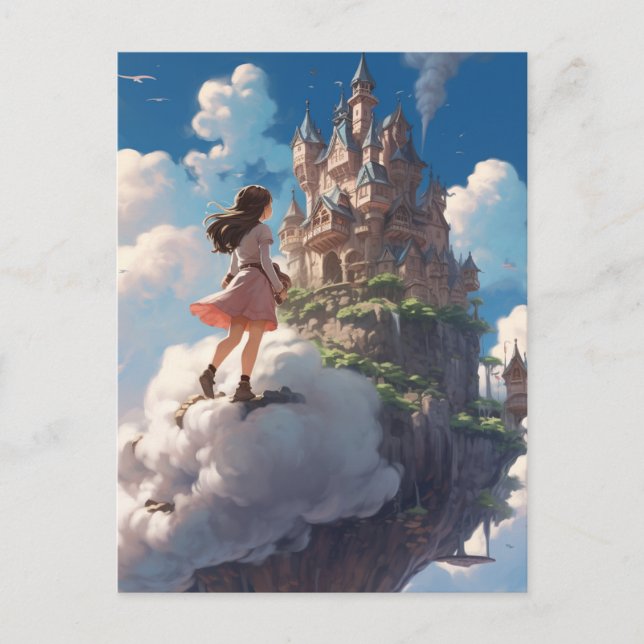 Postal Un paseo por las nubes (Anverso)