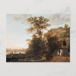 Postal Un paseo vespertino cerca de un río Aelbert Cuyp