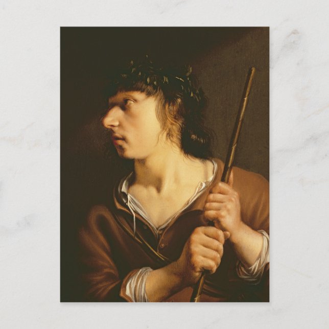 Postal Un pastor, 1635 (Anverso)
