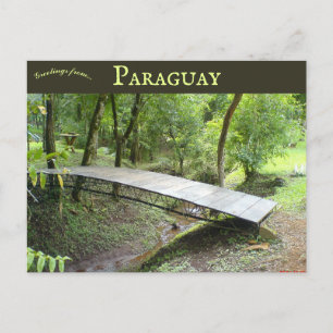 Postal Un pequeño puente en Hohenau Paraguay
