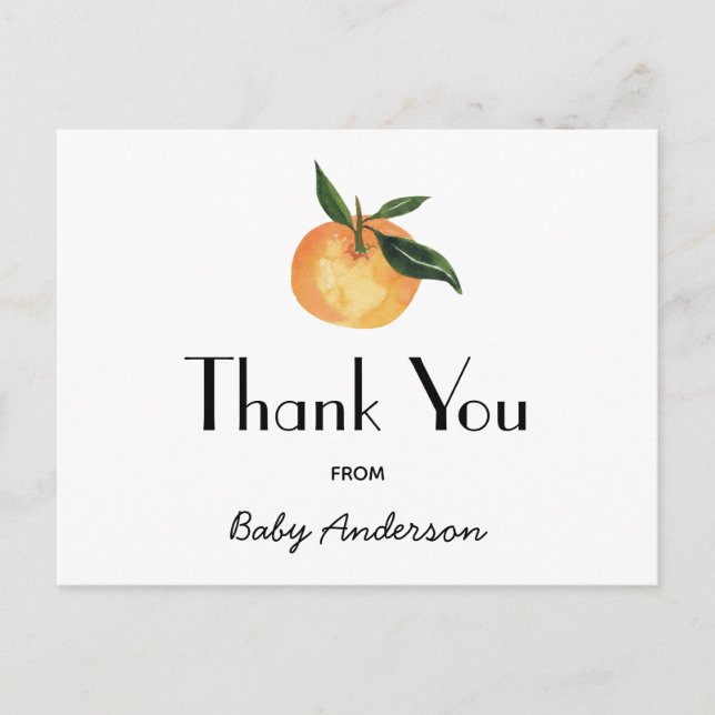 Postal Un pequeño y adorable baby shower por correo agrad (Anverso)