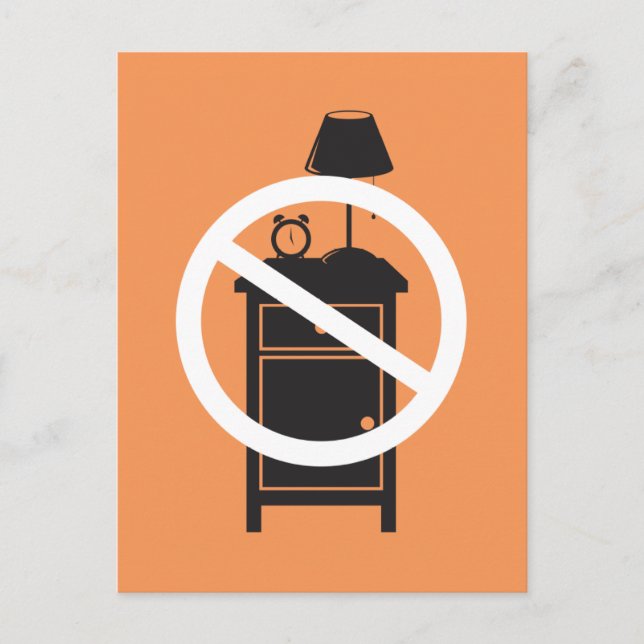 Postal Un pie nocturno (Anverso)