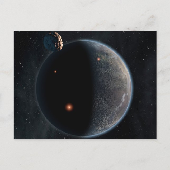 Postal Un Planeta Como La Tierra Rico En Carbono Y Seco. (Anverso)