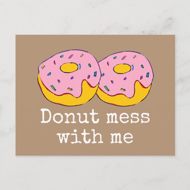 Postal Un plato de hielo rosado adorable arte culinario (Anverso)