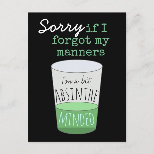 Postal Un poco Absinthe Minh (Anverso)