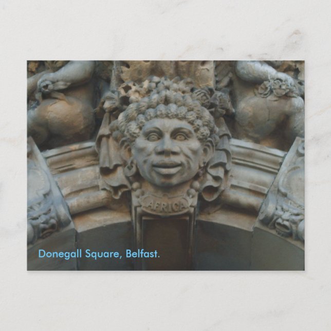 Postal Un poco de África en Belfast (Anverso)