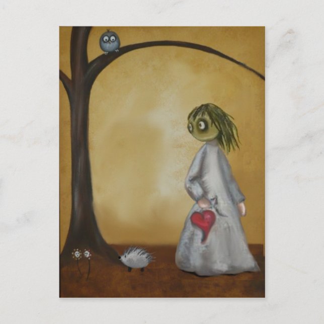 Postal Un poco de amor por mi amigo espinoso (Anverso)