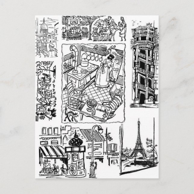 Postal Un poco de Francia (Anverso)