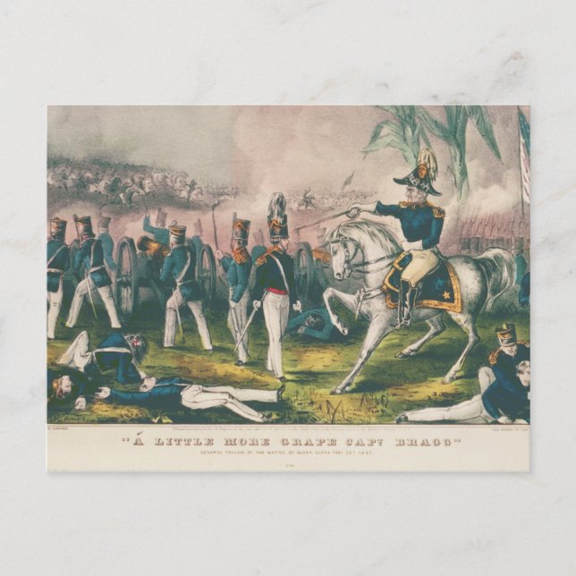 Postal Un poco más de Capitán de Uva Bragando Guerra Mexi (Anverso)