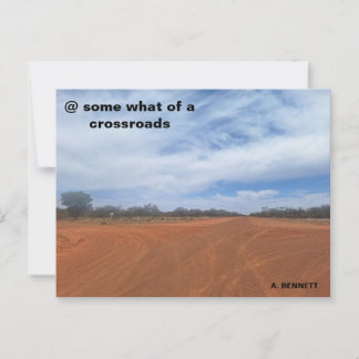 Postal @ un poco qué hay de un cruce de caminos