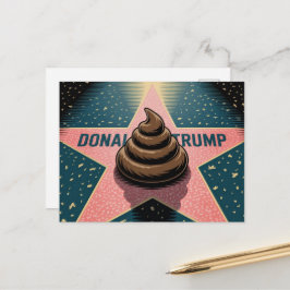 Postal Un Poo en una Estrella
