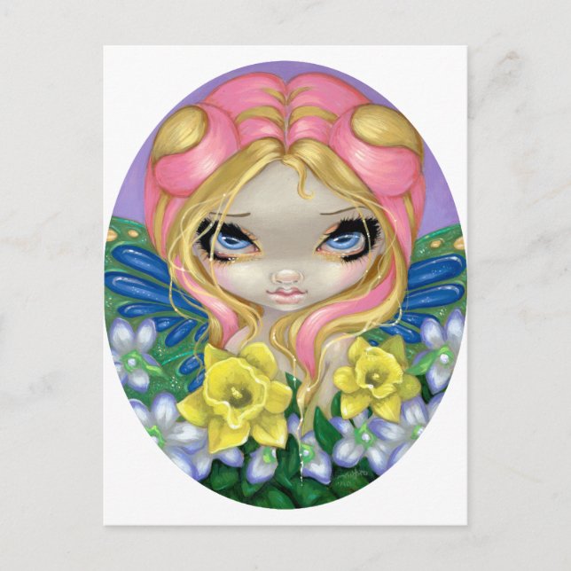 Postal "Un poquito de primavera" (Anverso)