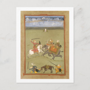 Postal Un príncipe luchando contra sus enemigos por un el