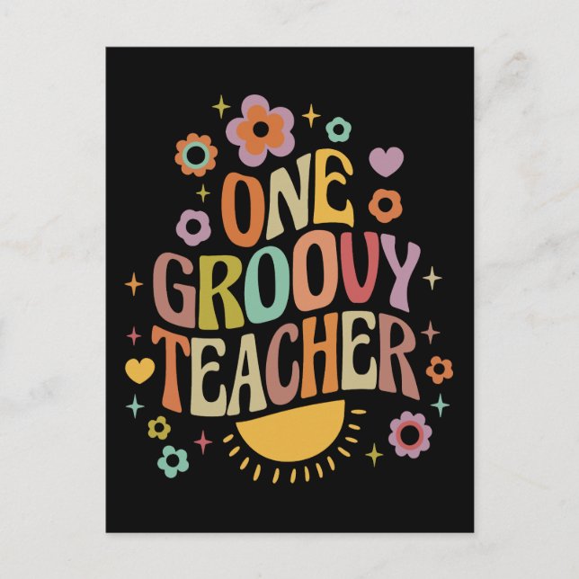Postal Un profesor genial (Anverso)
