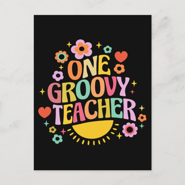 Postal Un profesor genial (Anverso)