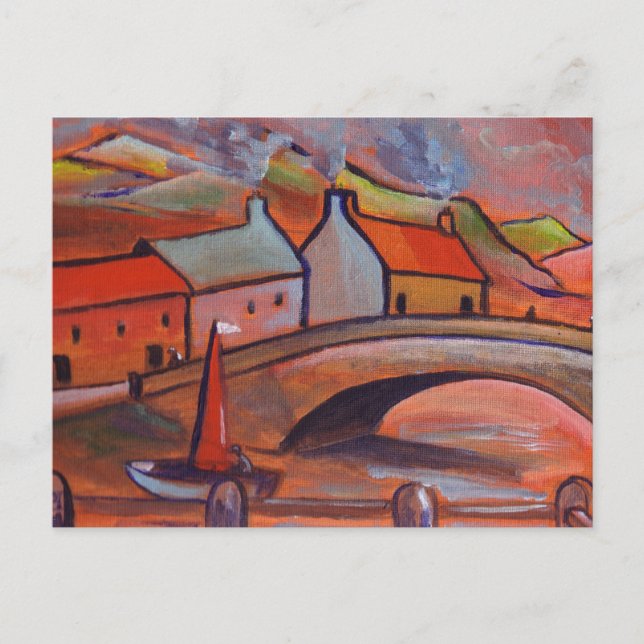 POSTAL UN PUEBLO DE CORNWALL (Anverso)