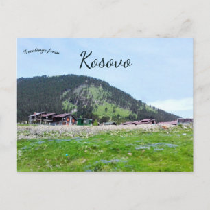Postal Un pueblo de montaña en Kosovo