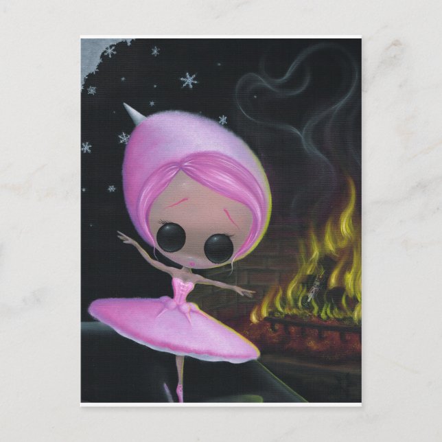 Postal Un puesto de noche (Anverso)