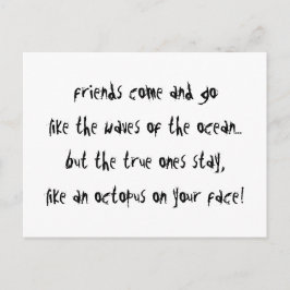 Postal "Un pulpo en tu cara"