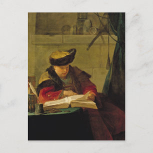 Postal Un químico en su laboratorio