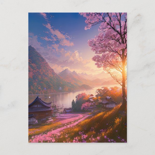 Postal Un refugio de pescadores (Anverso)