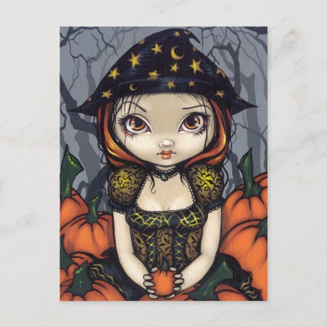 Postal "Un regalo de calabaza" (Anverso)