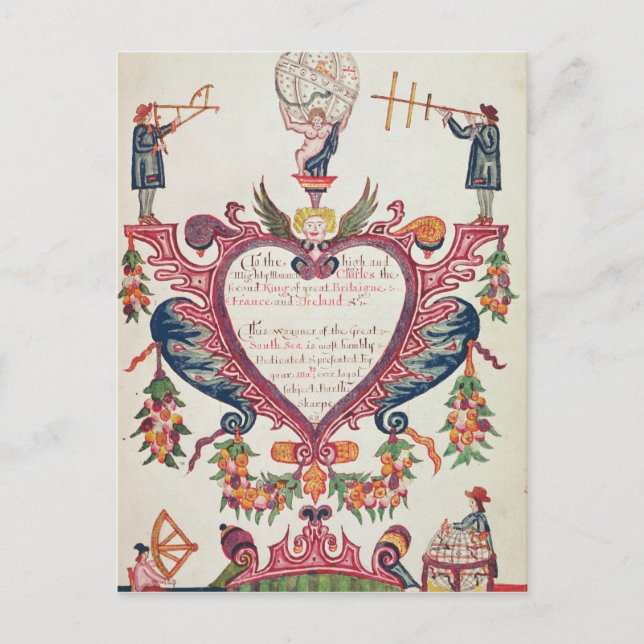 Postal Un regalo dedicado a Carlos II de Bartholomew (Anverso)